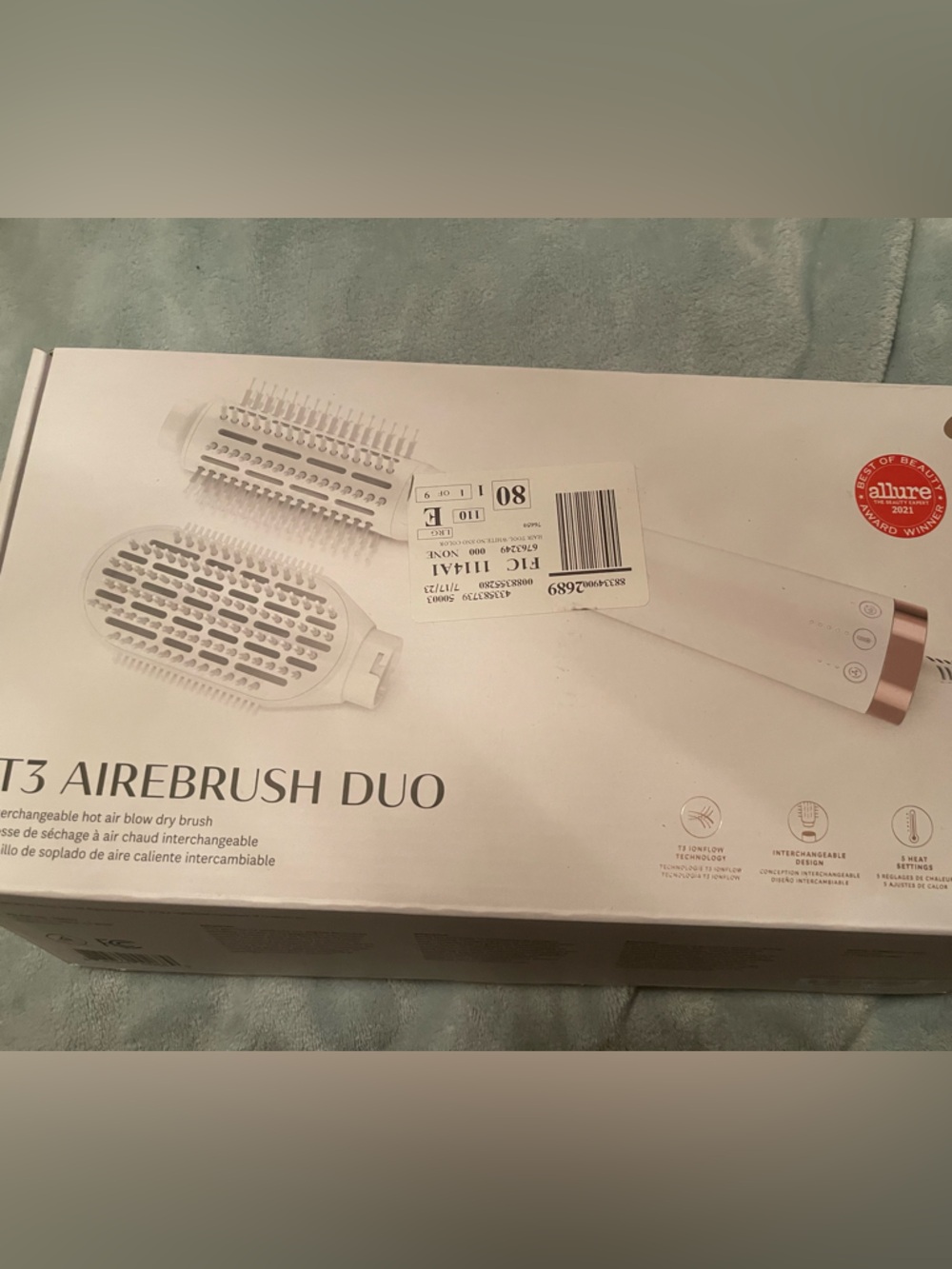 NEW ROSE GOLD T3 HOT AIR STYLING BRUSH BLOW OUT TOOL